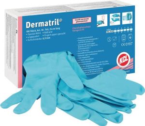 Honeywell Wegwerphandschoen | blauw | nitril | EN 374 EN 455 PSA-categorie III | 100 stuks 074008081C