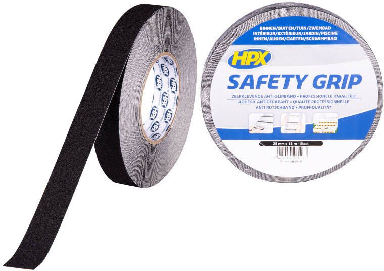 HPX Anti-slip tape | Zwart | 25mm x 18m SB2518 | 12 stuks SB2518