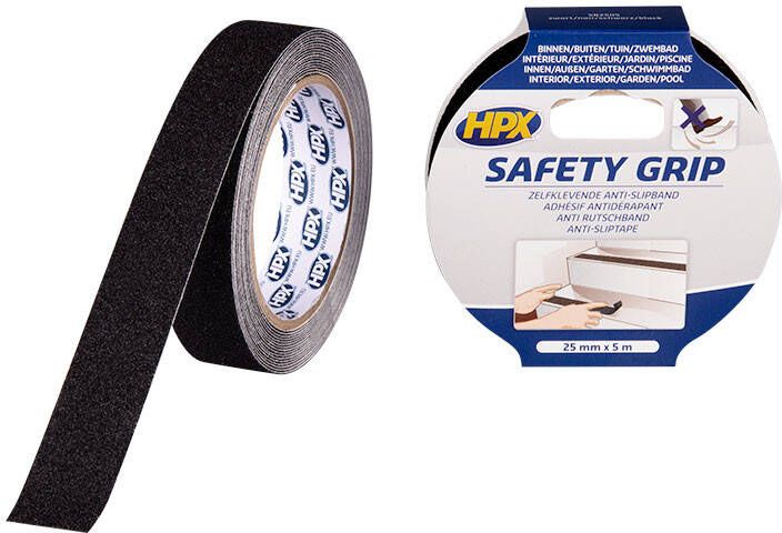 HPX Anti-slip tape | Zwart | 25mm x 5m SB2505