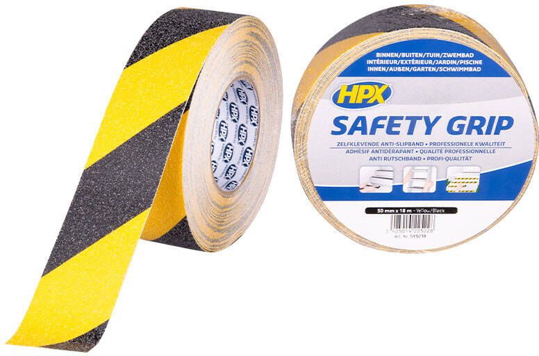 HPX Anti-slip tape | Zwart Geel | 50mm x 18m SY5018 | 12 stuks SY5018
