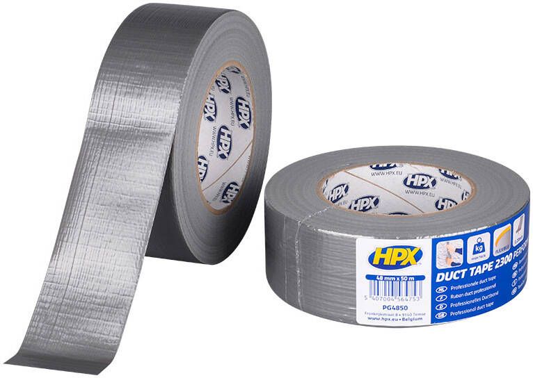 HPX Duct tape 2300 Performance Plus | Zilver | 48mm x 25m PG4850