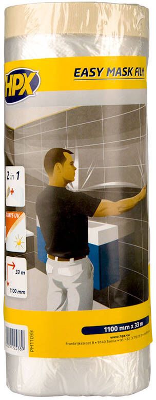 HPX Easy mask film crêpepapier | 1800mm x 33m PM180033 | 30 stuks PM180033