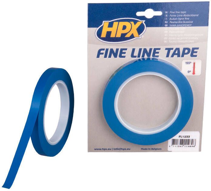 HPX Fine line tape (lineerband) | Blauw | 12mm x 33m FL1233 | 20 stuks FL1233