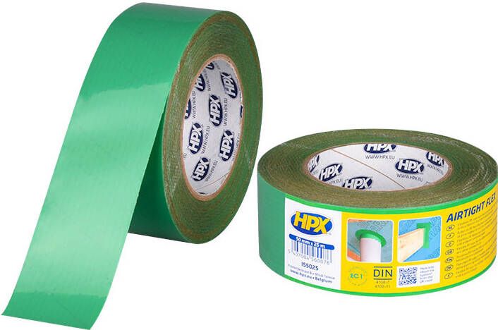 HPX Flexibele PE Tape | Groen | 50mm x 25m IS5025