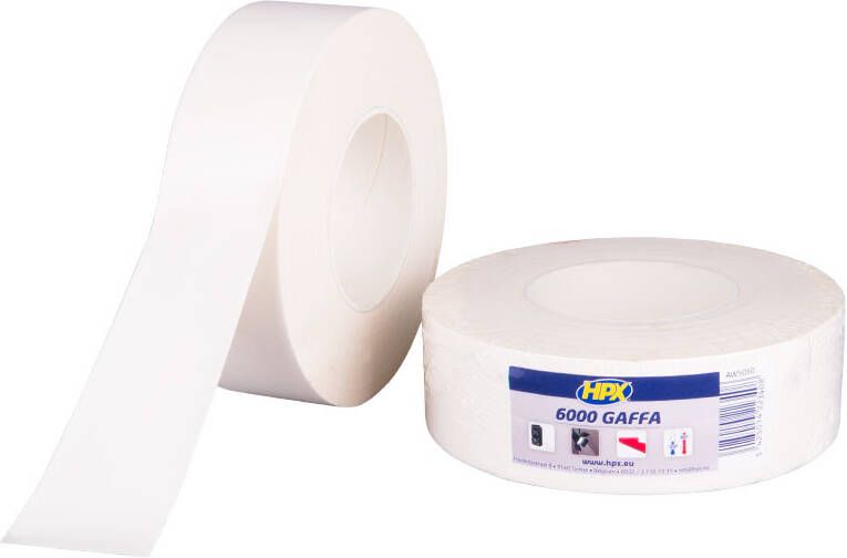 HPX Gaffer 6000 tape | Wit | 100mm x 50m AW10050 | 12 stuks AW10050