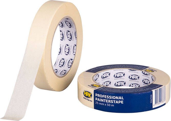 HPX Masking tape 60°C | Crèmewit | 25mm x 50m MA2550