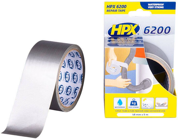 HPX Pantsertape | Zilver | 48mm x 5m CB5005 | 24 stuks CB5005