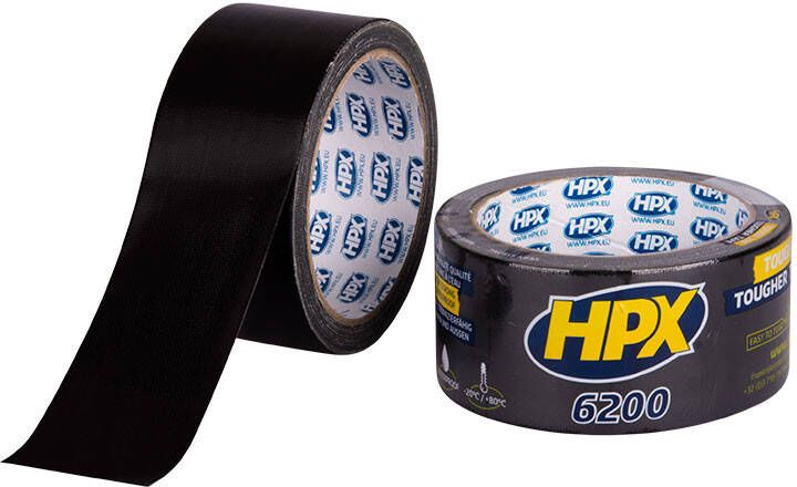 HPX Pantsertape | Zwart | 48mm x 10m CB5010