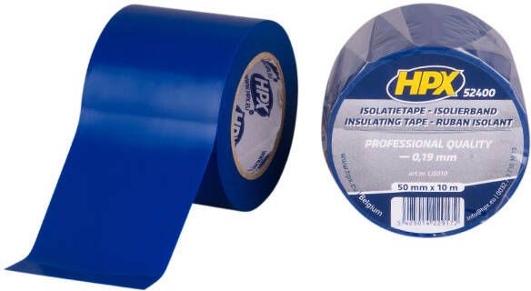 HPX PVC isolatietape | Blauw | 50mm x 10m LI5010