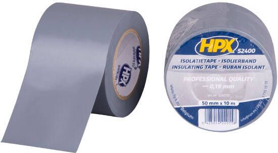 HPX PVC isolatietape | Grijs | 50mm x 10m GI5010