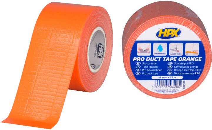 HPX Universele reparatietape | Oranje | kleine 48mm x 25m EO25PZ | 40 stuks EO25PZ