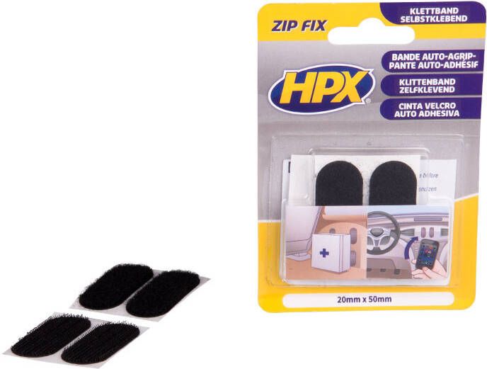 HPX Zip fix klittenband pads | 20mm x 50mm ZF1000