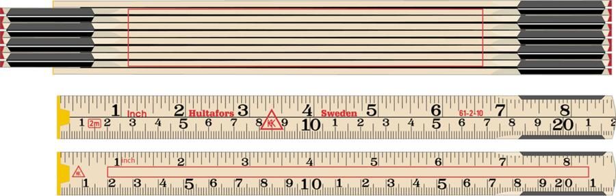 Hultafors Duimstok 61 2m | 10-delig HU100509