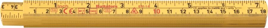 Hultafors Duimstok G 61 1m | 6-delig HU200504