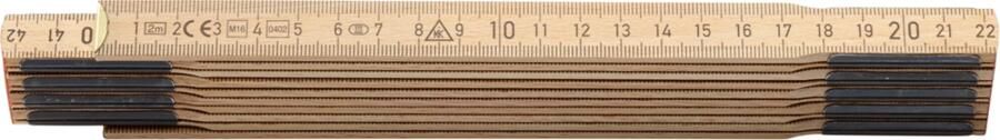 Hultafors Duimstok P600 2m | Houtkleur HU106010