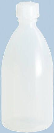 Hünersdorff Hunersdorff Fles met nauwe hals | totale hoogte 140 mm totale d. 61 3 mm | polyethyleen (LDPE) natuurlijke kleuren | vulopening d. 19 mm | inhoud 250