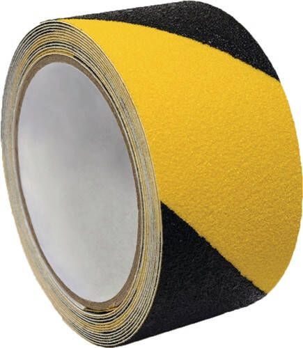 Iks Antisliptape | zwart geel | lengte 18 m breedte 50 mm | 1 stuk 2540000006