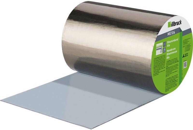 Illbruck ME104 | Bitumenband | Alu | 7 5 cm | 1 rol a 10 meter ME104329595