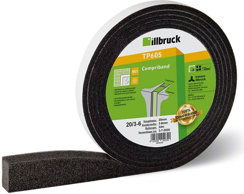 Illbruck TP610 ILLMOD COMPRI | 15 2-3 | 5 pak a 4 rollen van 10 meter TP610358039