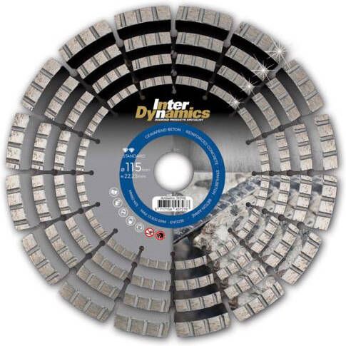 Inter Dynamics Diamantzaag Beton Standard | 125 x 22 23 mm 310126