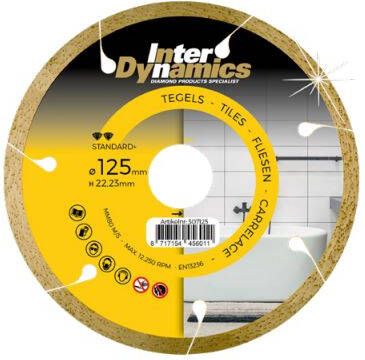 Inter Dynamics Diamantzaag Tegel Standard+ 115x22 2mm 307115