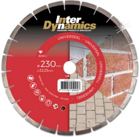 Inter Dynamics Diamantzaag Universeel Basic+ | 180 x 22 23mm 412372