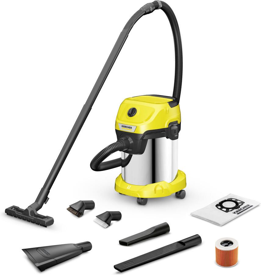 Karcher Nat droog stofzuiger WD 3 S V-17 6 20 Car 1.628-149.0