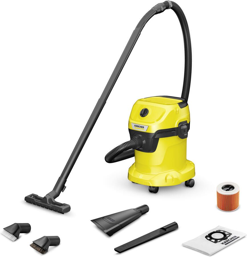Karcher Nat droog stofzuiger WD 3 V-15 4 20 Car 1.628-121.0