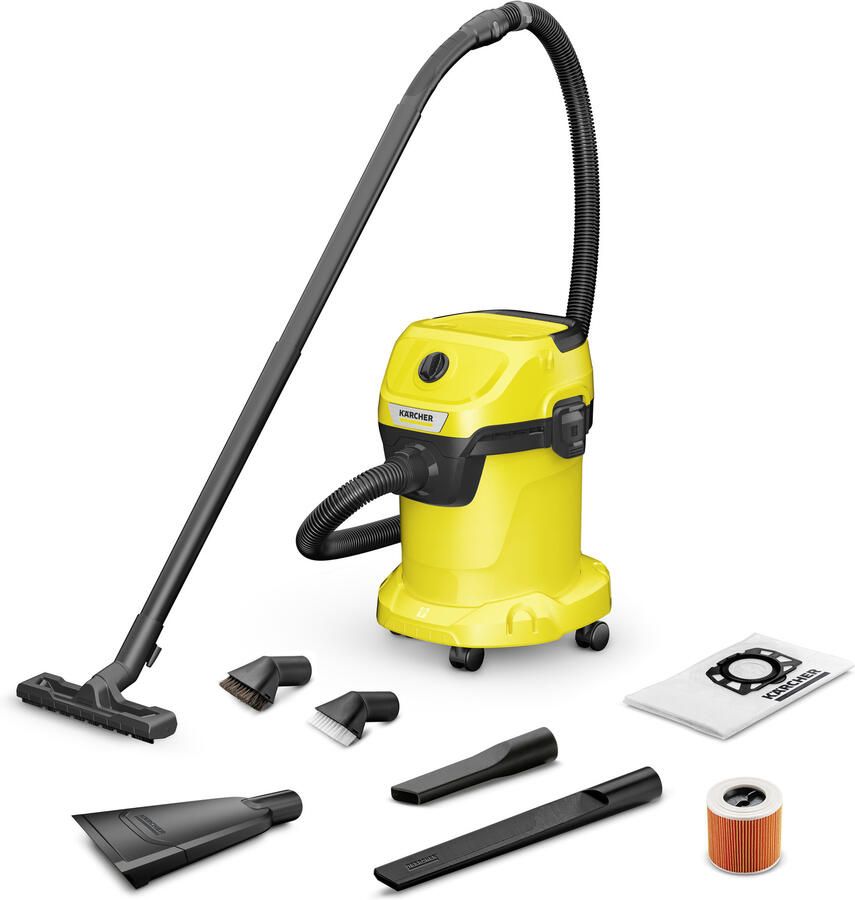 Karcher Nat droog stofzuiger WD 3 V-17 6 20 Car 1.628-115.0