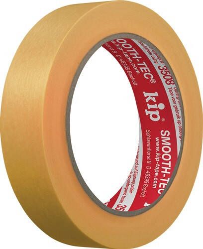 Kip Gladde crêpeband | glad | geel | lengte 50 m | breedte 24 mm | 9 stuks 3508-24