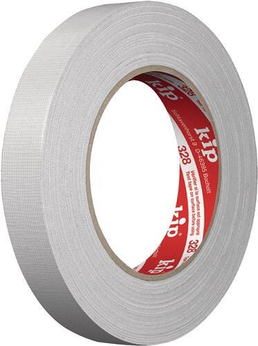 Kip Textielversterkte tape Extra | lichtgrijs | lengte 25 m | breedte 19 mm wiel | 16 stuks 328-19
