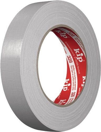 Kip Textielversterkte tape Extra | lichtgrijs | lengte 25 m | breedte 25 mm wiel | 12 stuks 328-25