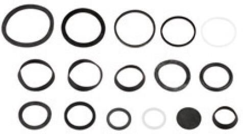 Kirchhoff Assortiment afvoerafdichtingen voor wastafel en spoelbak 1 4" x 32 mm 1 2" x 40 mm (16x) 98696100