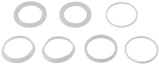 Kirchhoff Assortiment sifonafdichtingen siliconen 1 2" x 40 mm voor spoelbak (7x) 98696910