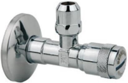 Kirchhoff BENKISER-Haakse-kraan 1 2"ET x 3 8" x 10 mmQ met filter rozet 98625175