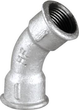Kirchhoff Bocht van smeedbaar ijzer 45° verzinkt 3 4"IT (41) 989702055