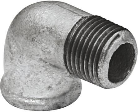 Kirchhoff Smeedbaar ijzeren bocht 90° verzinkt 3 4"H x 3 4"AG (92) (5x) 989722060