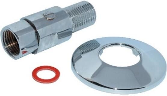 Kirchhoff CH-connector 1 2"ET x 1 2"IT met rozet uitschakelbaar 986262755