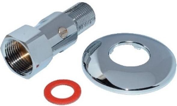Kirchhoff CH-connector 1 2"ET x 3 4"IT met rozet uitschakelbaar 986262855