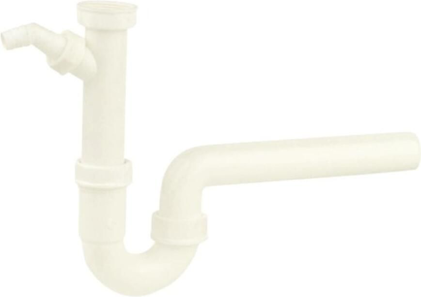 Kirchhoff CH Kunststof spoelbak buisvormige sifon wit. 1 2"ER x 56 mm met 3 4" apparaataansluiting 988312418