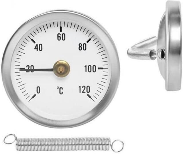 Kirchhoff Contactthermometer bimetaal 0-120°C 1-2" 984544263