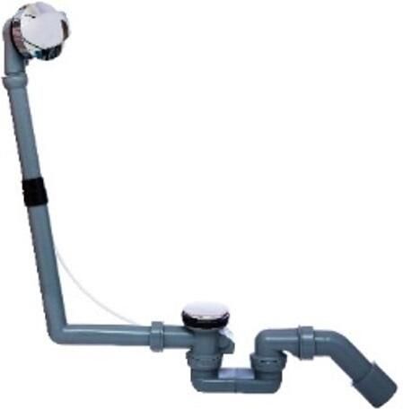 Kirchhoff ECO-SAVE kunststof badafvoer en overloopgarnituur grijs 1 2" met excentriek 98845019