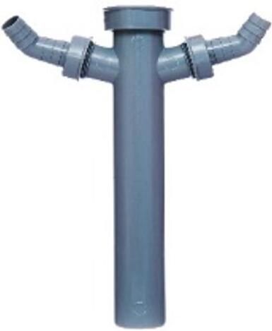 Kirchhoff ECO-SAVE kunststof dompelbuis grijs 1 2" Ø x 250 mm voor DN40 mm sifon mit 3 4" dubbele apparaataansluiting 98837149