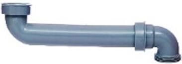 Kirchhoff ECO-SAVE kunststof ruimtebesparende gootsteenafvoerbocht grijs 1 2" IT x 290 mm x 1 2" ET 98833849