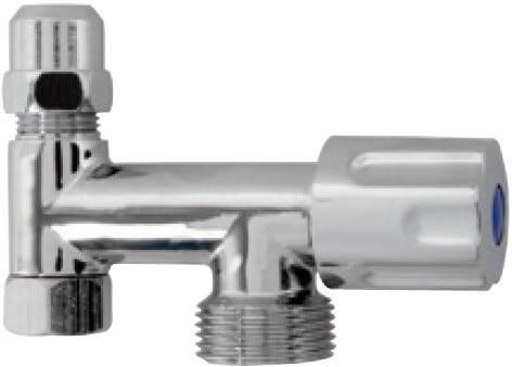 Kirchhoff Extra ventiel voor apparaataansluiting chroom 3 8"H x 3 4"ET x 3 8"I x 10 mmQ met terugslagklep 986294148