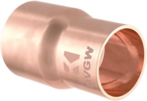 Kirchhoff Koperen reduceerdoosje dubbel blank 22 mm x 18 mm 2 sockets (5240) 989069255