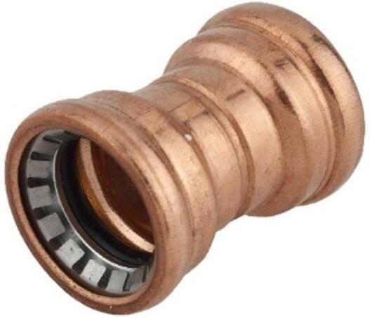 Kirchhoff Koperen dubbele sokkel blank 18 mm 2 sokkels (S270) 989472217