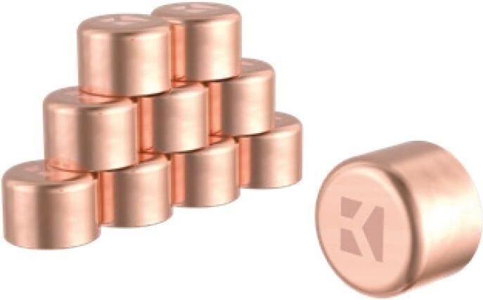 Kirchhoff Koperen eindkap blank 15 mm 1 socket (5301) (10x) 989207655