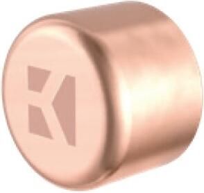Kirchhoff Koperen eindkap blank 15 mm 1 socket (5301) 989202055