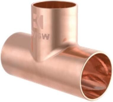 Kirchhoff Koperen T-stuk blank 12 mm 3 sockets (5130) 989042017